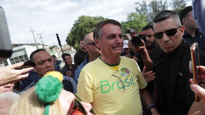 Jair Bolsonaro vota en la segunda vuelta.