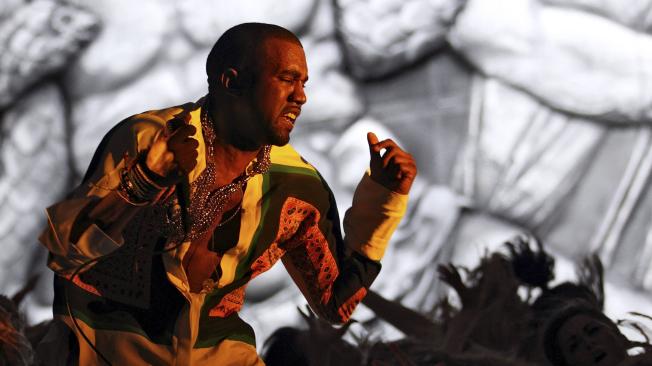 Kanye West en el Festival de las Artes y la Música de Coachella en California.