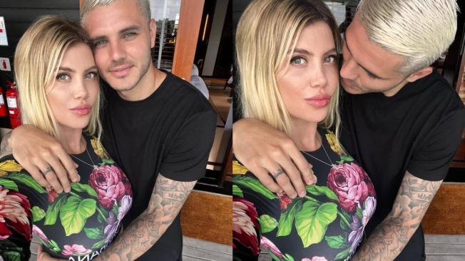 Mauro Icardi y Wanda en redes sociales