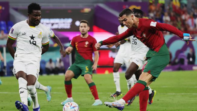 Ronaldo, en acción contra Ghana.
