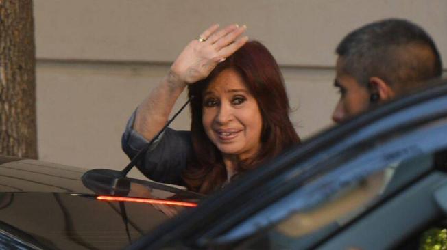 La vicepresidenta de Argentina, Cristina Fernández de Kirchner, previo al veredicto sobre caso de corrupción.