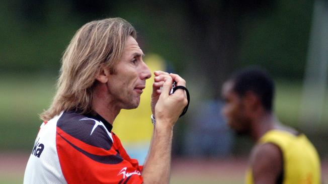 Ricardo Gareca, en su paso por el América como DT, en 2005.