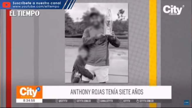 El menor asesinado, Anthony Rojas, tenía siete años.