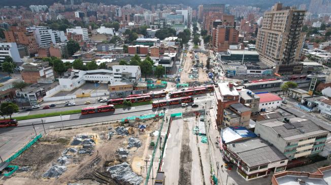 Metro de Bogotá. calle 72. Panorámicas de la Caracas con calle 72 donde llegara la primera linea del metro de Bogotá . FOTO MAURICIO MORENO EL TIEMPO CEET