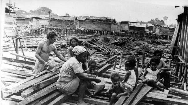 Registro fotográfico en EL TIEMPO del sismo y tsunami del 12 de diciembre de 1979 en la costa Pacífica.