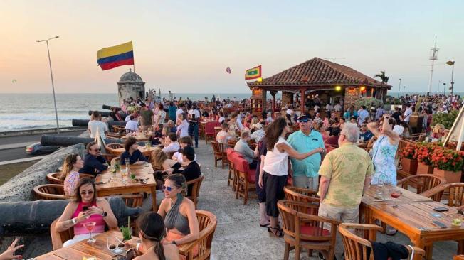 Café del Mar, Cartagena de Indias.