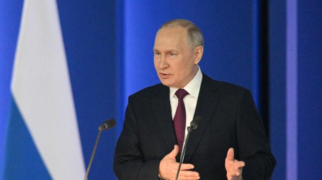 En su discurso, Putin acusó a Occidente de “atizar” el conflicto en Ucrania.