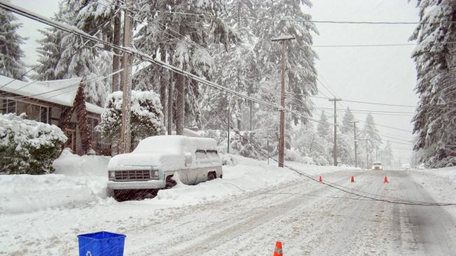 Fuerte invierno en el estado de California.