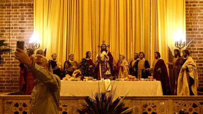 Celebración de la cena de Jesucristo y el lavatorio de pies en la Catedral de Medellín