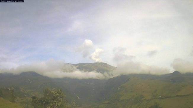 Imágenes del SGC evidenciaron cielo despejado en el sector del Pitayó, en inmediaciones al volcán Nevado del Ruiz.
