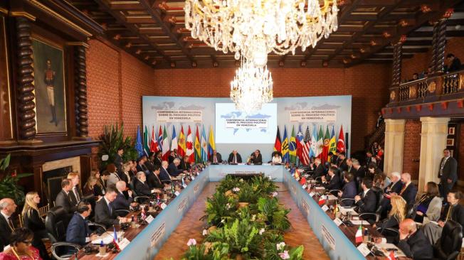 20 delegaciones se reunieron en el Salón Bolívar de la Cancillería.