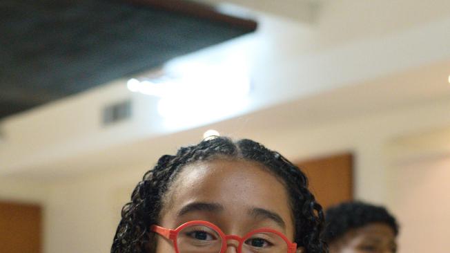Danna fue también una de las niñas de Maicao que recibió nuevas gafas garciasa esta iniciativa.
