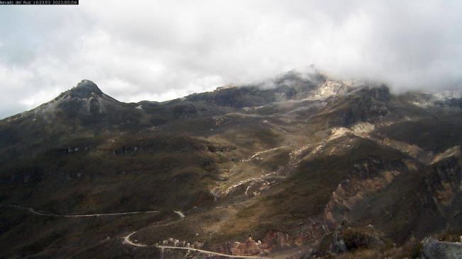 Vista del Cañón Azufrado en la zona de influencia del Volcán Nevado del Ruiz.