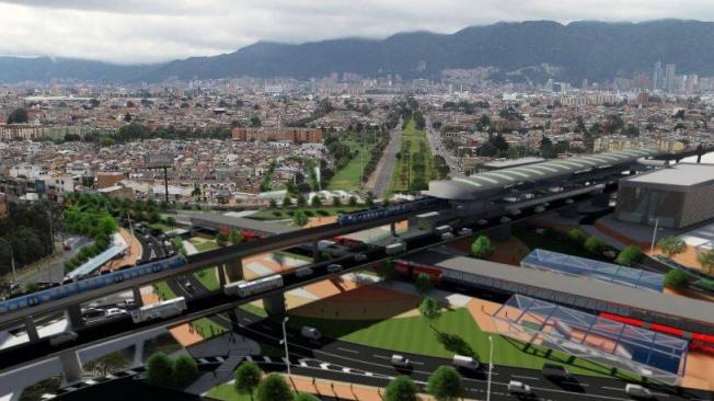Se espera que así quede la conexión entre el Metro de Bogotá y Transmilenio.