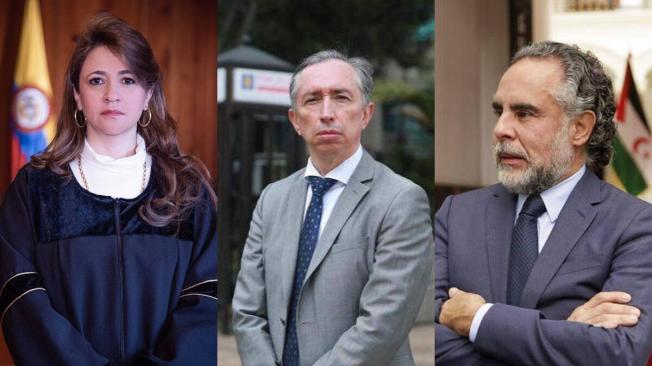 Cristina Lombana, Gabriel Jaimes y Armando Benedetti
