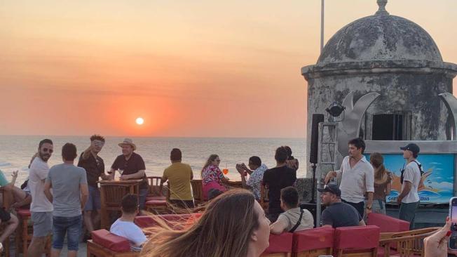 Turistas en Cartagena