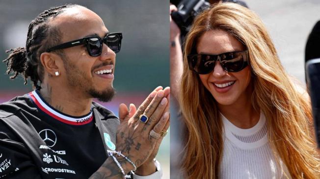 Shakira: fotos de la fiesta despues de ver a Lewis Hamilton en carrera de la  Formula 1