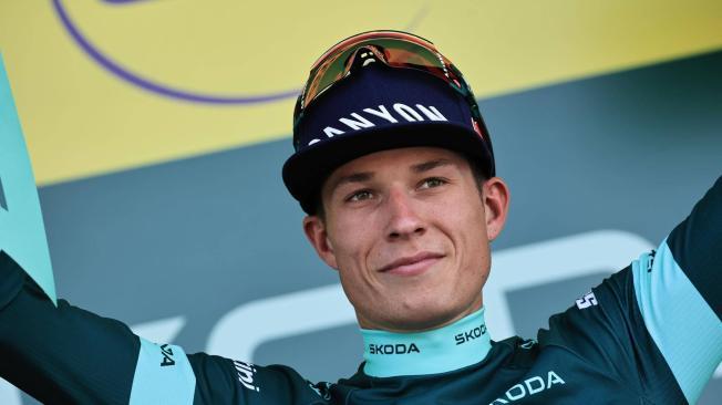 Jasper Philipsen, ganador de la etapa 11 y dueño de la camiseta verde.