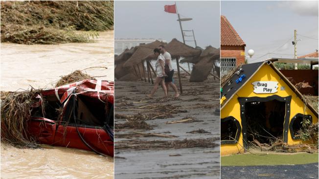 España se ha visto azotada por unas lluvias torrenciales que dejaron dos muertos y un desaparecido.