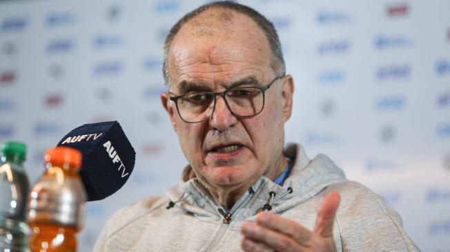 Marcelo Bielsa, DT de Uruguay.