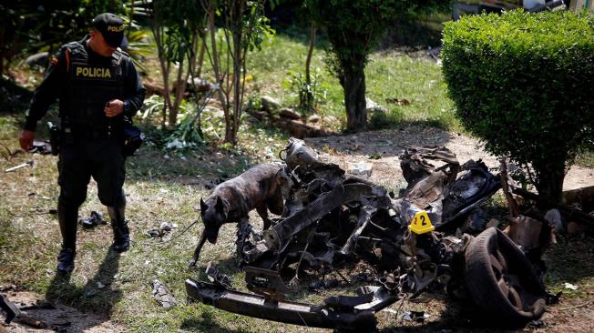 Atentado terrorista con carro bomba en Jamundí
