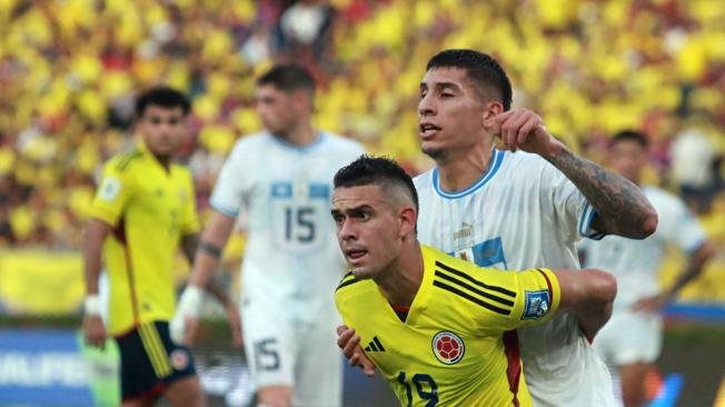 Barranquilla 12 octubre 2023.  Imagen del partido de la selección Colombia vs Uruguay en la ciudad de Barranquilla, clasificatorio al Mundial 2026 de la FIFA Foto Vanexa Romero