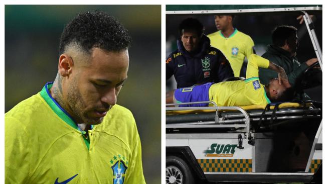 Neymar se lesionó de gravedad.