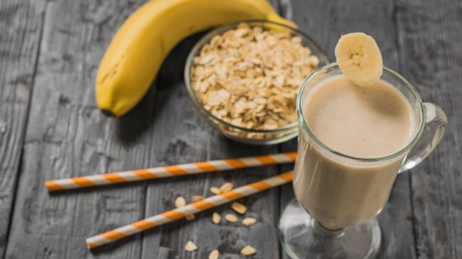 Receta de batido de avena y plátano para después de entrenar