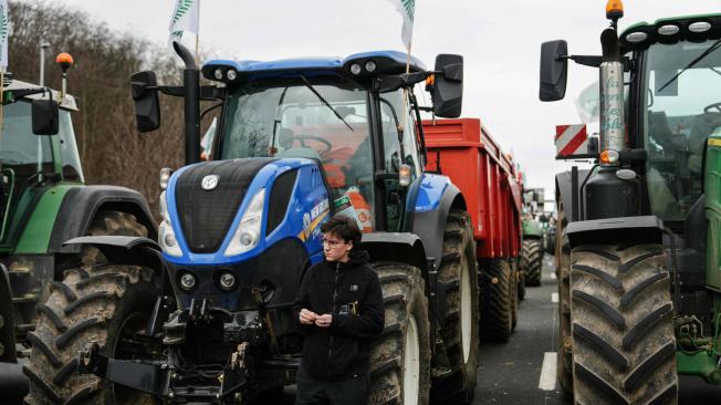 Protestas en París por parte de agricultores