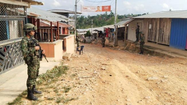 Militares desplegados en zona rural de Segovia, Antioquia