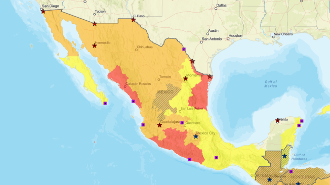 Las autoridades de Estados Unidos han catalogado a México con un nivel de riesgo importante.