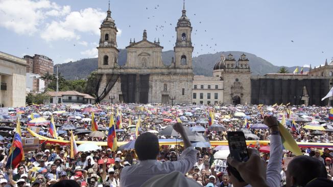 manifestaciones en Bogotá