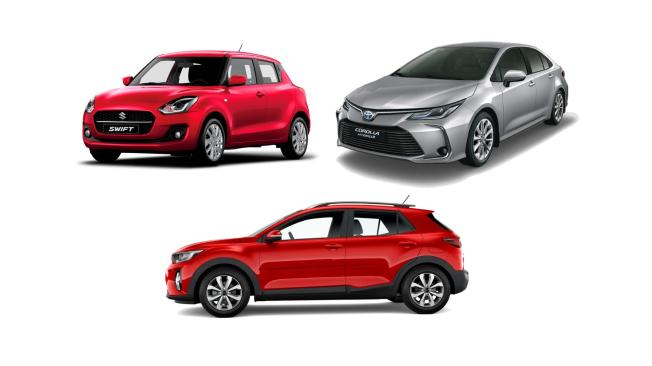 Suzuki, Toyota y Kia.