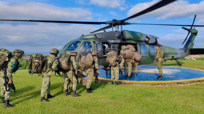 Foto de archivo de tropas del Ejército de Colombia