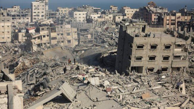 Seis meses después del comienzo de la guerra, gran parte de Gaza ha quedado en ruinas.