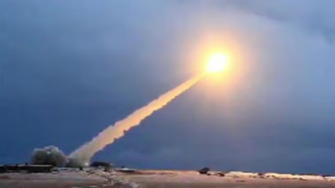 Putin dijo en el 2019 que las pruebas del misil Burevestnik se estaban desarrollando de manera "exitosa". (Ministerio de Defensa de Rusia).
