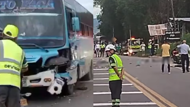 Grave Accidente Entre Una Motocicleta Y Un Bus Deja Dos Personas Muertas En La Vía Tocaima Esto 5505