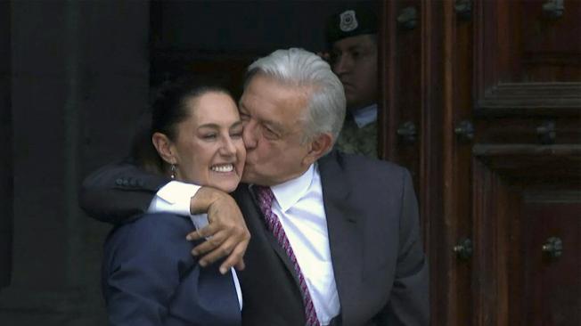 Claudia Sheinbaum y el presidente Andrés Manuel López Obrador.