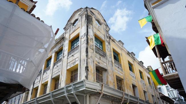 Casas en riesgo de desplome en el Centro Histórico de Cartagena