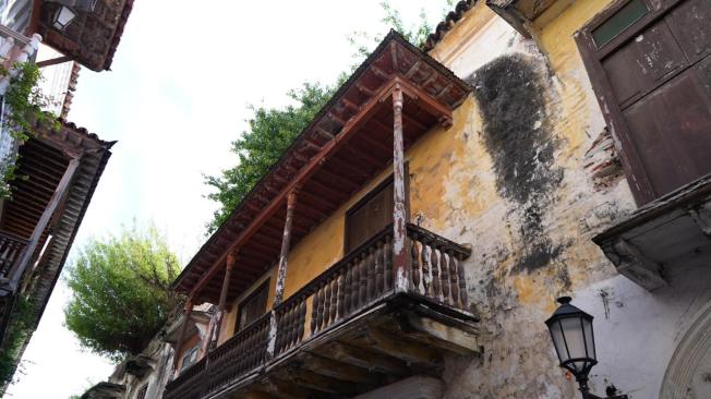 Casas en riesgo de desplome en el Centro Histórico de Cartagena