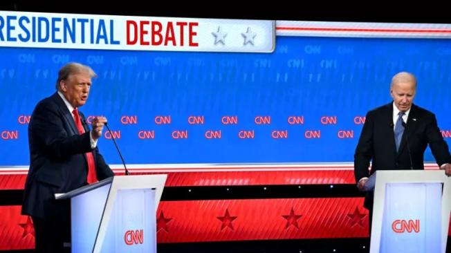 El debate en Atlanta duró alrededor de 1 hora y 40 minutos