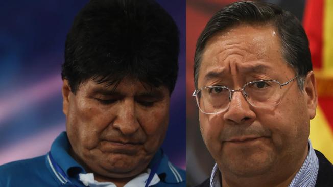 Evo Morales, expresidente, y Luis Arce, presidente de Bolivia.