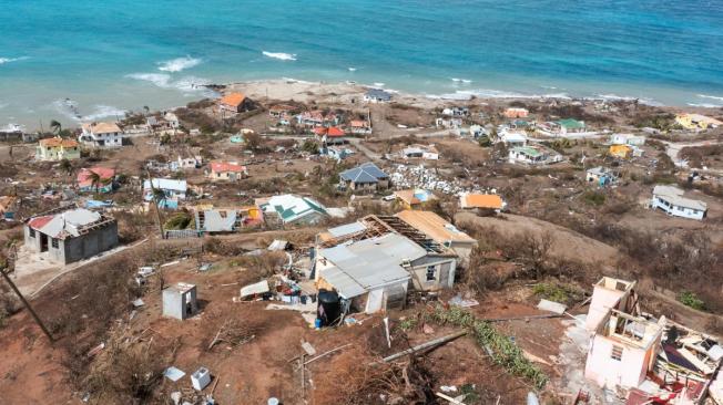 La pequeña isla de Petite Martinique, en Granada, arrasada por el huracán