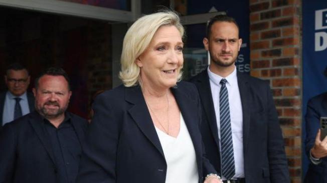 Marine Le Pen es líder del partido de extrema derecha Agrupación Nacional.