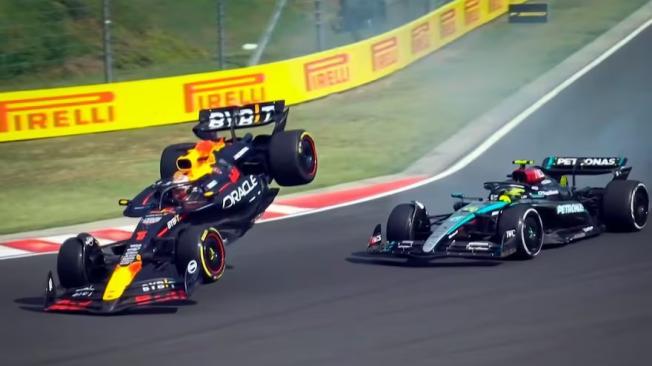 Max Verstappen y Lewis Hamilton