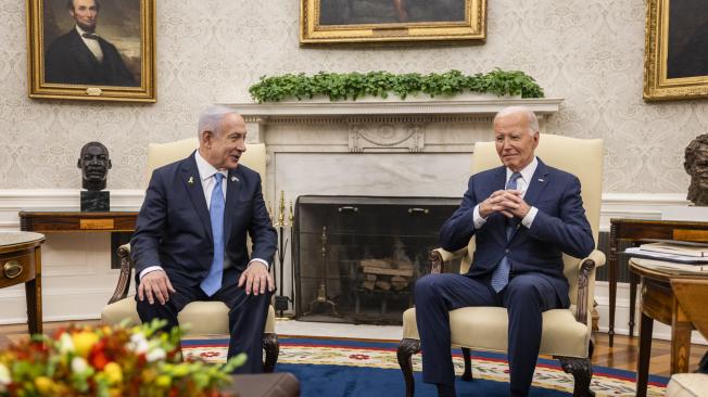 Biden y Netanyahu en la Casa Blanca.