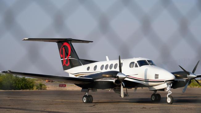 Avioneta en la que viajaba  'El Mayo' Zambada y Joaquín Guzmán López.