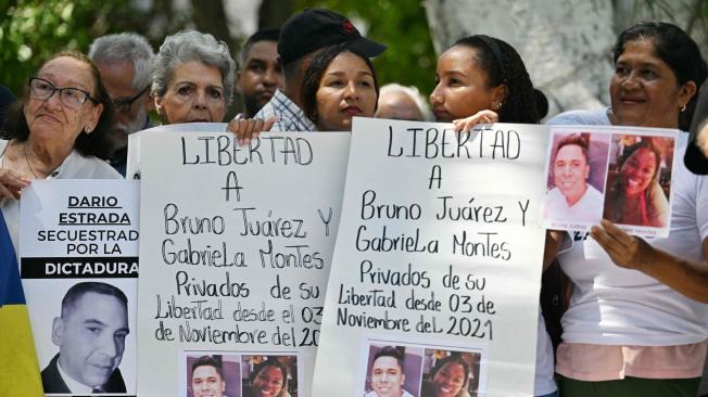 Manifestaciones en Venezuela pidiendo la liberación de los presos políticos.