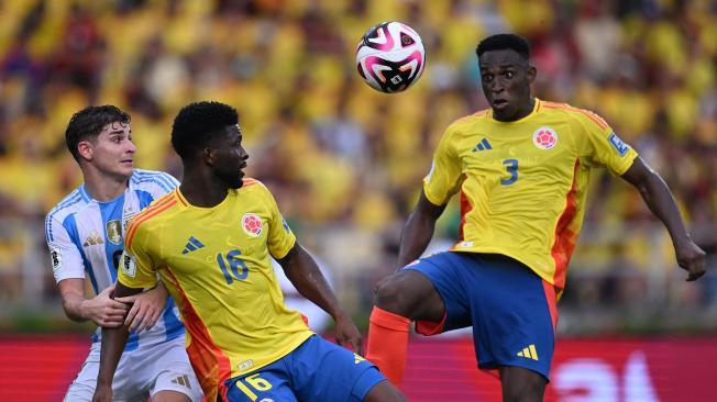 Jefferson Lerma, en el partido contra Argentina.