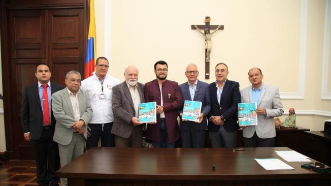 Representantes del Gobierno Nacional durante la radicación del proyecto.